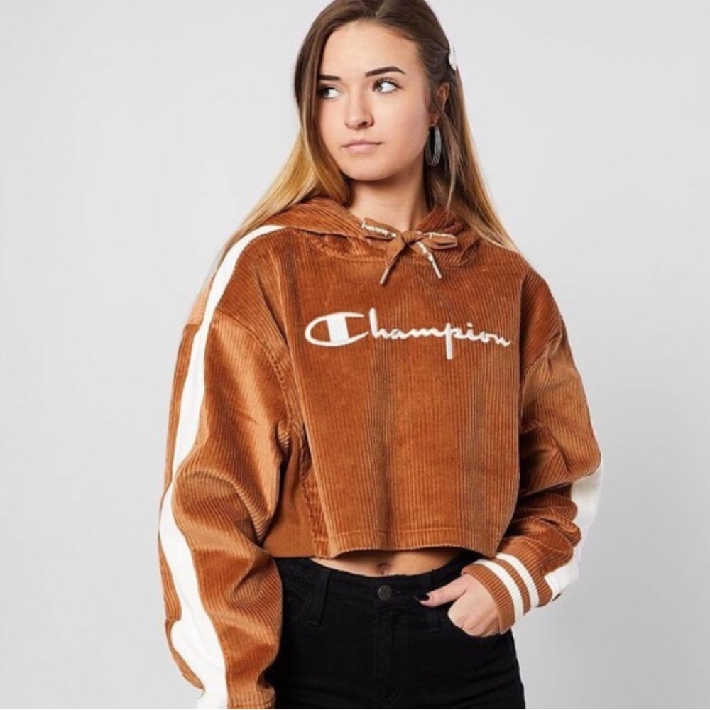 Champion crop hoodie